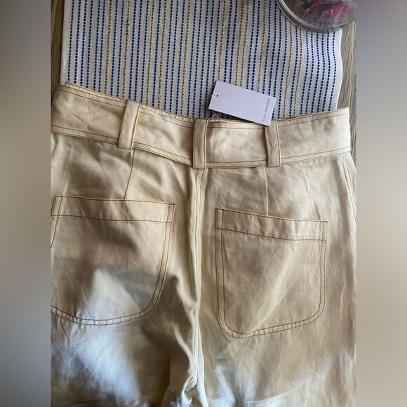 ULLA JOHNSON Levi Pant Women Ivory  Size 0 New with tag - Picture 7 of 16